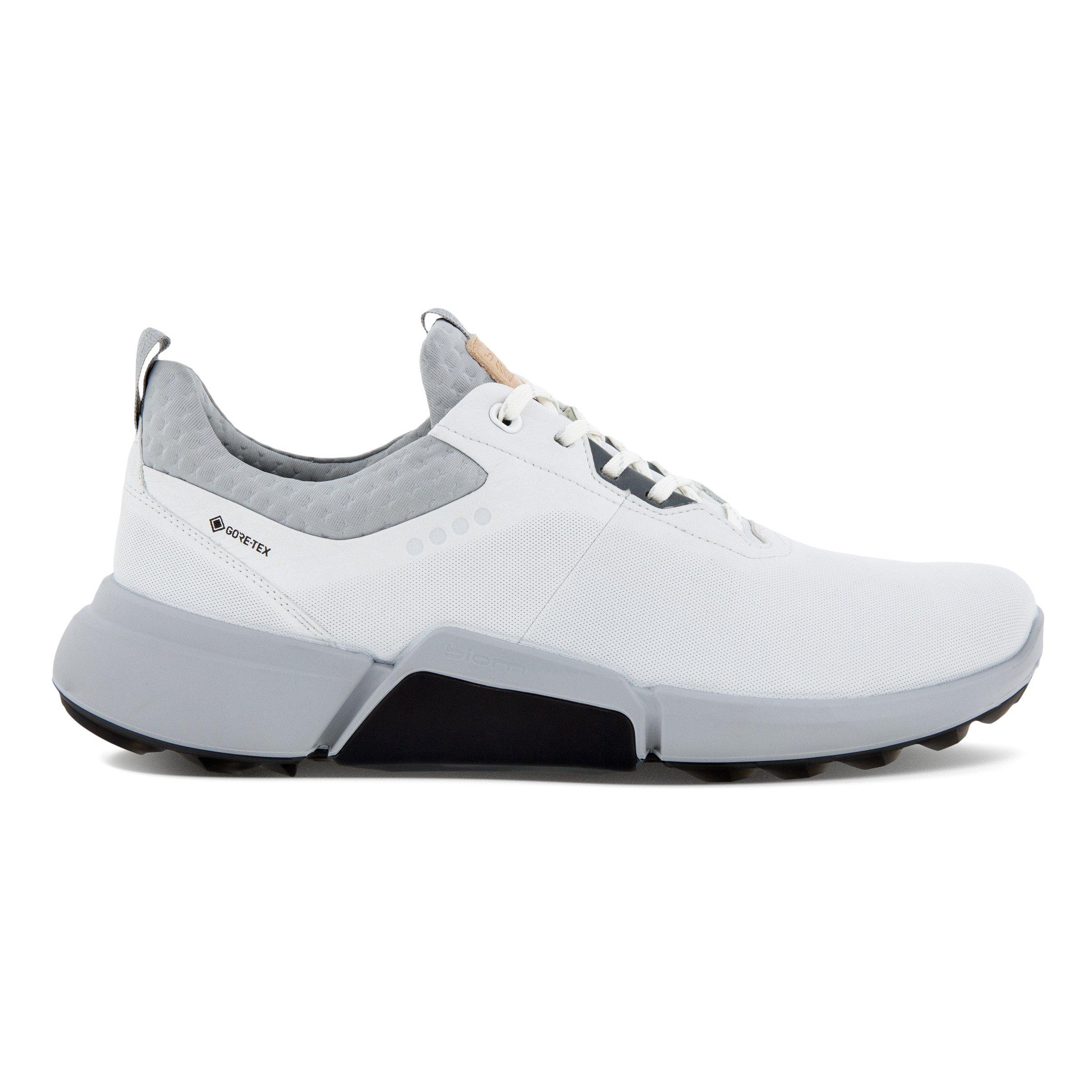 Men's Biom Hybrid 4 Spikeless Golf Shoe - White/Grey | ECCO | Golf
